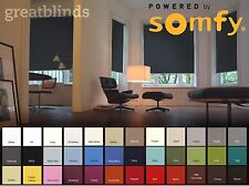 Somfy Electric Blackout Roller Blinds with Remote Control - Fast Delivery