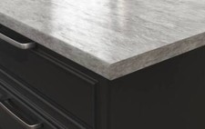 Grey Marble Rounded Edge Laminate Kitchen Worktops