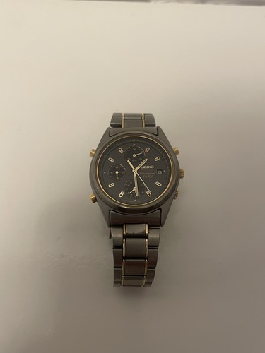 Seiko titanium chronograph - seiko,