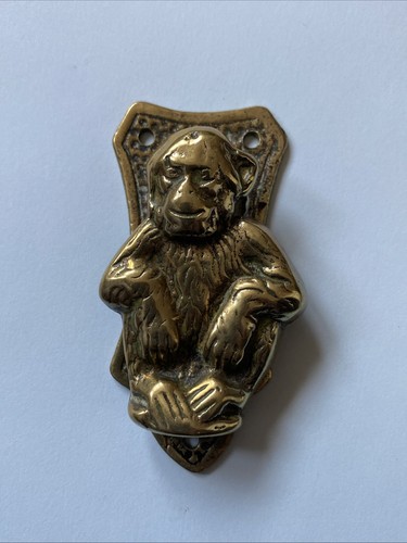 Vintage brass metal monkey ape - vintage,