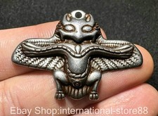 1.6''China meteoritic iron Redpoll Winged Garuda Bird Eagle Buddha amulet pendat