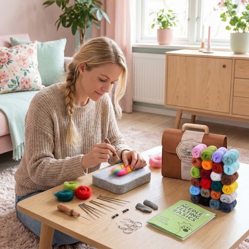 Needle felting kit for - felting,
