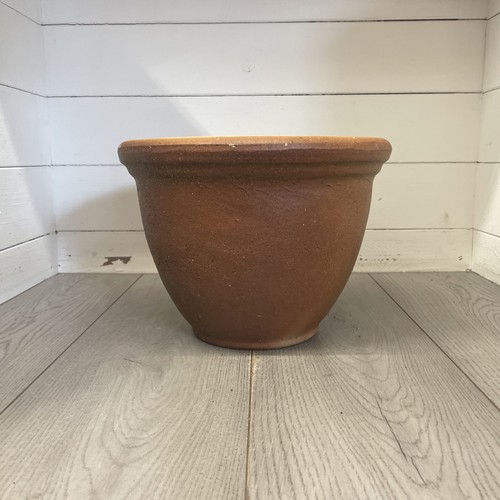 Vintage glazed terracotta pot