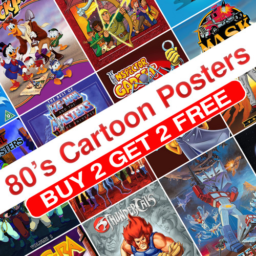 80s cartoon posters - posters, retro