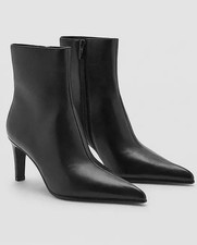 MANGO Lluvia Leather Stiletto