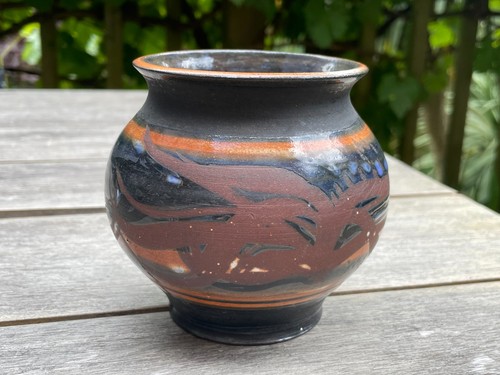 Vintage studio pottery vase - vintage,