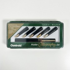 Vintage OSMIROID Master Calligraphy LEFT HAND Pen Set 22 Carat Nibs - SEALED