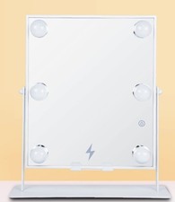 Bluetooth L.E.D. Lighted Vanity Mirror, White, 11.75 x 3.00 x 14.00 Inches