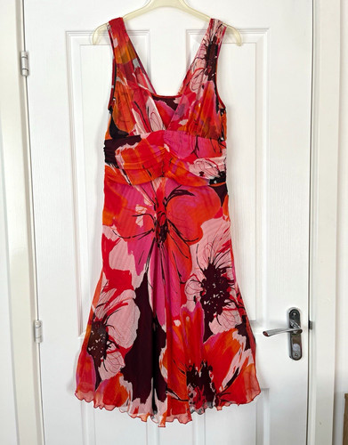 Vera mont floral chiffon - chiffon, silk