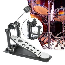 Bass Drum Pedal Double Chain Strong Stable Head Single Kick for Drum Set