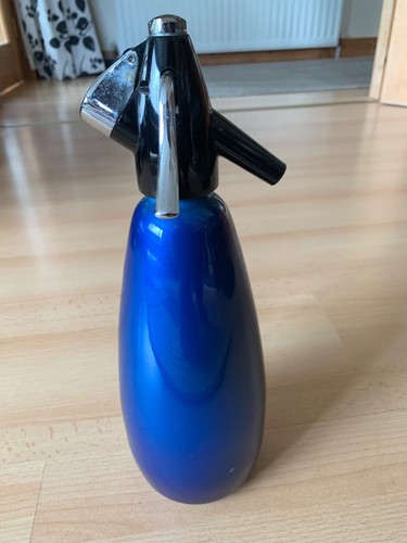 Old vintage blue soda - vintage, syphon