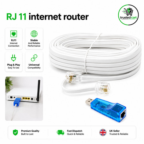 Rj11 adsl broadband - 5m,