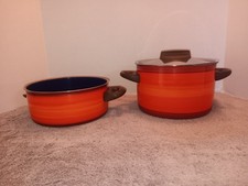 Lot Of 2 Vintage Silit Enamel