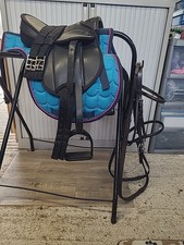Small Pony Saddle Set, Bridle,Girth Stirrups, Bit, reins, Saddlecloth. (Ref SS2)