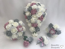 Wedding bouquets dusky - , pink