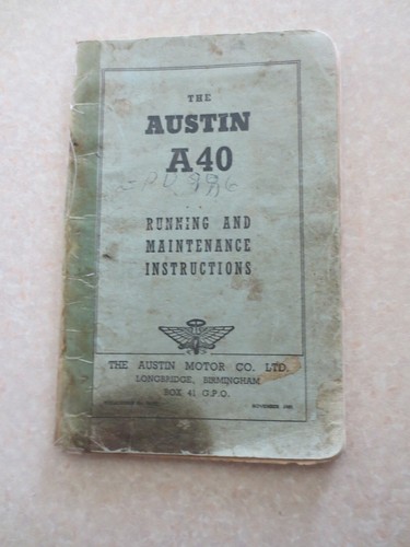Original 1952 austin a40 cars - austin,