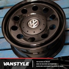 FOR VW T5/5.1 TRANSPORTER 03-15 GENUINE VW CENTRE HUB CAP STEEL WHEEL 16/17 INCH