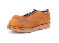 NEW WITH BOX | $849 VIBERG 9.5 US 10 OXFORD HORWEEN OAK TAN CHROMEPAK DERBY SHOE