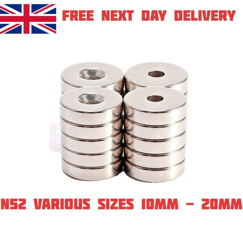 N52 magnets countersunk - n52,