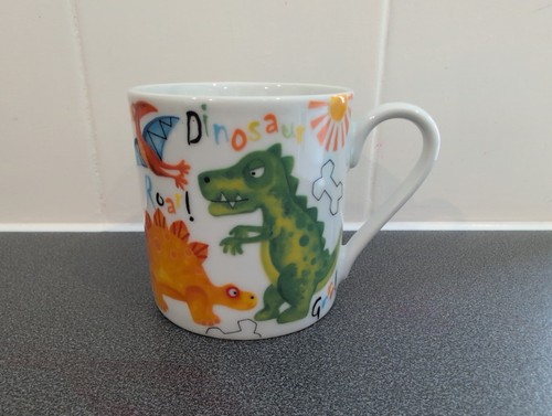 Arthur wood dinosaur mug - wood,