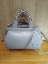 Lulu Guinness – Pale Blue Leather Handbag – new (still in original dustbag)