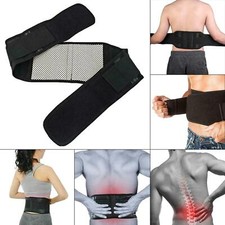 Self Heating Magnetic Back Support Lumbar Lower Waist Brace Belt Pain Relief