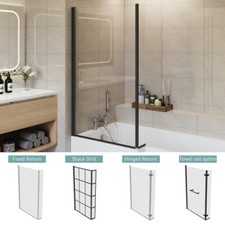 180 Pivot L Shape Shower Bath