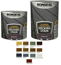 Ronseal Decking Stain Paint Ultimate Protection Rich Colour Extra Tough 2.5L/5L