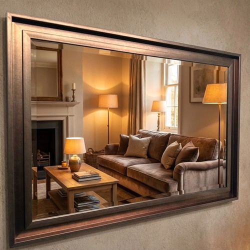 Large bronze mirror - large,