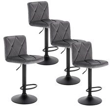 2/4/6x Velvet Bar Stools