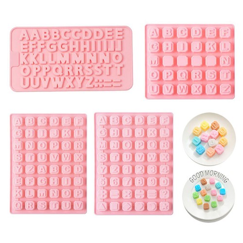 Silicone mould letters - mould,