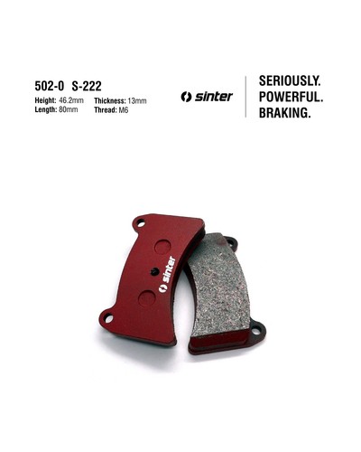 Sinter kart brake - pads, s-222