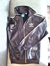 Adidas Chile 62 Tracksuit Top Wet Look Small Black/Silver