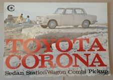 Toyota Corona Brochure c.1966 - Sedan  Station Wagon  Combi & Pick up