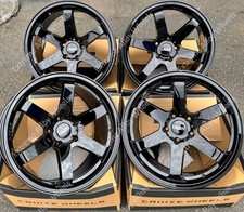 19" Black Drift Alloy Wheels For Bmw 1 3 Series E82 E87 E88 E46 E90 E91 E92 Wr