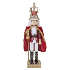Nutcracker King Christmas Decoration X 1 46x12. 2x9. 9cm Red King 16. 55 Inch