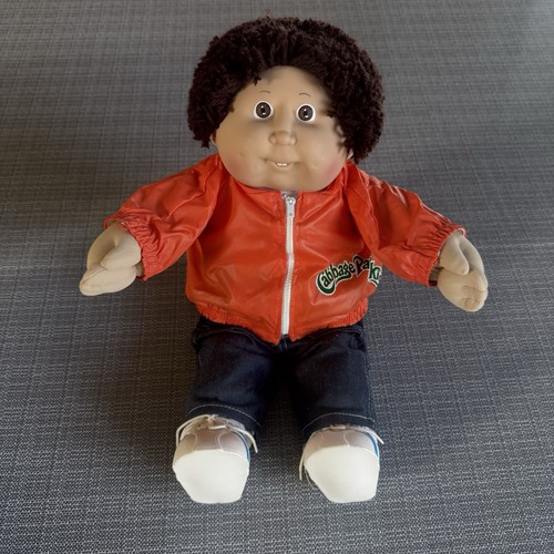 Cabbage patch kids brown curly - patch,
