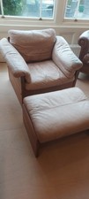 Danish leather armchair and