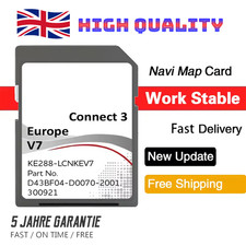 For NISSAN Connect 3 V7 CARD Qashqai Micra Juke Latest Nav Map Update UK Sd