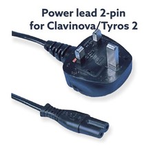 UK TWO PIN FIG 8 POWER LEAD