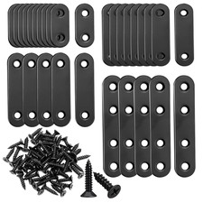 86PCS Black Straight Flat