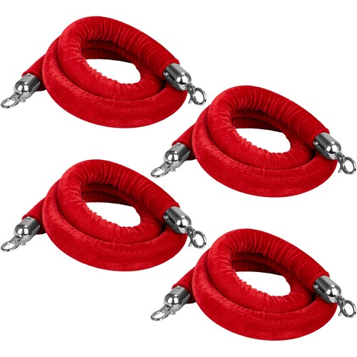 Red velvet barrier rope - red,