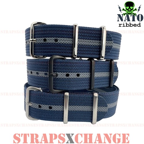 Ribbed premium nato petrol - ribbed,