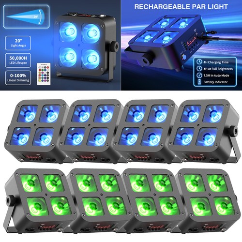 Led 4x25w rgbwa par - led,