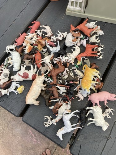 Vintage plastic farm - vintage,