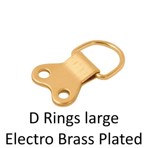 Large rings electro brass - d,