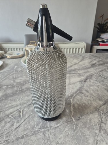 Vintage soda siphon - vintage, metal