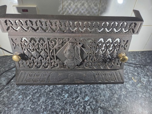 Black cast decorative fire - black,