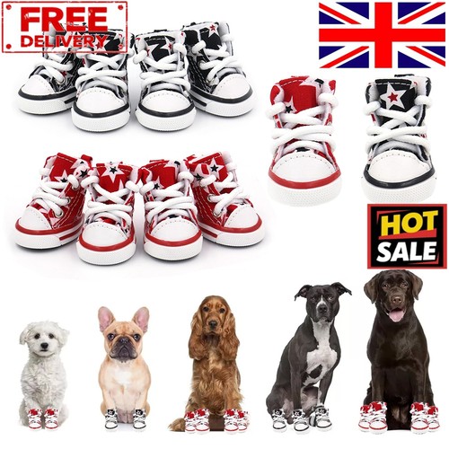 4pcs pet dog boots puppy - 4pcs,