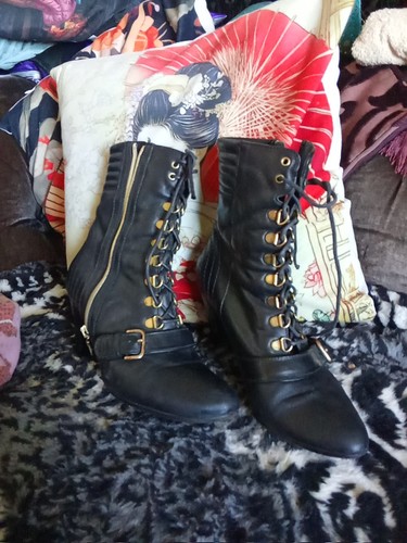 Vintage clarks black gothic - black,